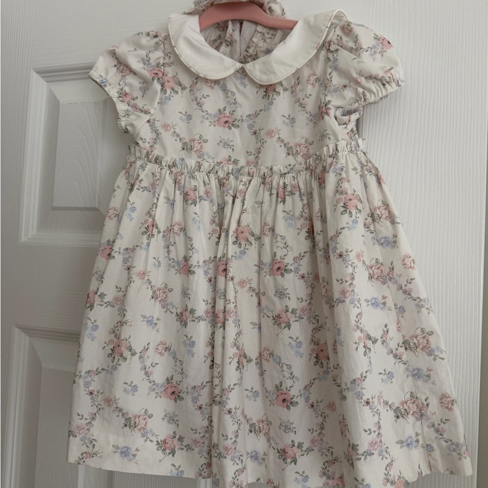 Edgehill Collection Floral Dress with Peter Pan Collar